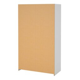 Rackhams Uppsala Open Mobile Wardrobe Unit in White with a Grey Textile Curtain - White - Malemine - 1 - thumbnail 4