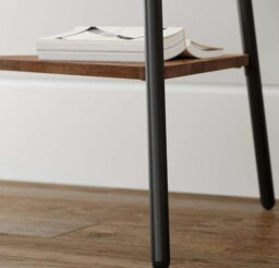 Rackhams Industrial Coat Rack Stand with 2 Shelves – Freestanding Hall Tree with 6 Hooks - thumbnail 6