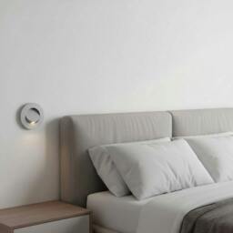 Rackhams 3 Watt LED Round White Recessed Bedside Reading Light - thumbnail 3