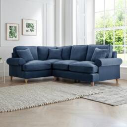 Rackhams The Bromfield Left Hand Corner Sofa - Navy