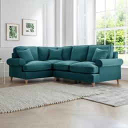 Rackhams The Bromfield Left Hand Corner Sofa - Navy - thumbnail 2