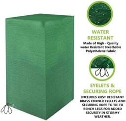 Rackhams Garden Chair Cover for Garden, Patio, Outdoor - Breathable, Waterproof and UV Resistant - Green (64x64x120cm) - Pack of 1 - thumbnail 5