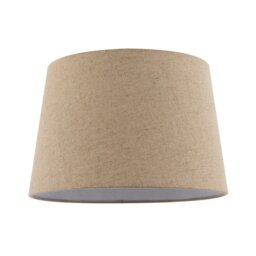 Rackhams Natural Oatmeal Textured Linen Fabric Lamp Shade with Cotton Lining