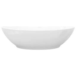 Rackhams Luxury Ceramic Basin Oval with Overflow and Faucet Hole - thumbnail 5