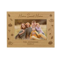 Rackhams Personalised Autumn 6x4 Wooden Photo Frame