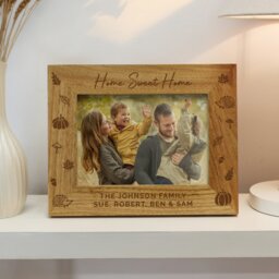 Rackhams Personalised Autumn 6x4 Wooden Photo Frame - thumbnail 4