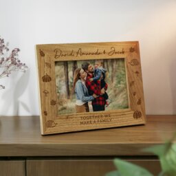 Rackhams Personalised Autumn 6x4 Wooden Photo Frame - thumbnail 5
