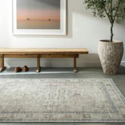 Rackhams Becki Owens Lila-Vintage Grey Brown Blue Traditional Boho Rug - 120 x 170 cm - thumbnail 1
