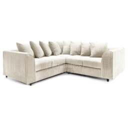 Rackhams Ferguson / Luxor Full Jumbo Cord Corner Sofa - Cream