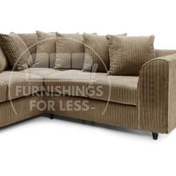 Rackhams Ferguson / Luxor Full Jumbo Cord Corner Sofa - Cream - thumbnail 4
