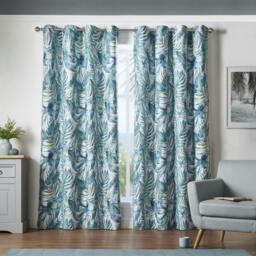 Rackhams Mala Room Darkening Ring Top Curtains - Grey - 229cm width x 229cm drop - thumbnail 6