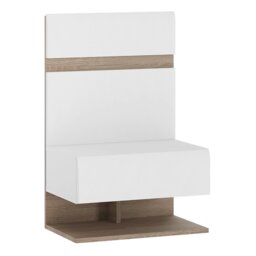 Rackhams Chelsea Bedside extension for bed in White with Oak Trim - White - Manufactured wood - 1