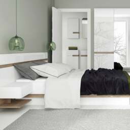 Rackhams Chelsea Bedside extension for bed in White with Oak Trim - White - Manufactured wood - 1 - thumbnail 4