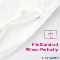 Rackhams Luxe Satin Pillowcase - White - thumbnail 4