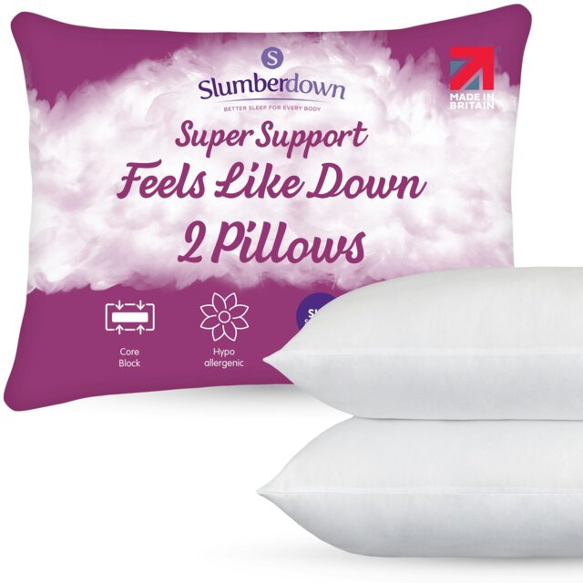 Rackhams Feels like Down Super Support Firm Support Pillow - Firm - 2 - image 1