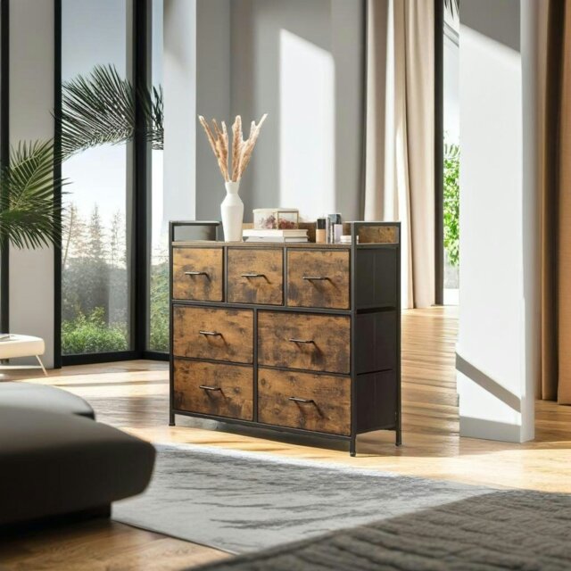 Rackhams Chest of Drawers - Cabinet with 7 Fabric Drawers - image 1