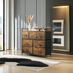 Rackhams Chest of Drawers - Cabinet with 7 Fabric Drawers - thumbnail 6