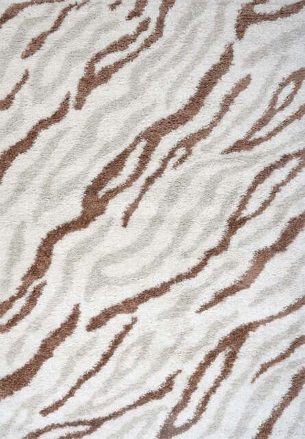 Rackhams Moodi Shaggy Cream/Terra Savara Rug - 200X290 cm - image 1