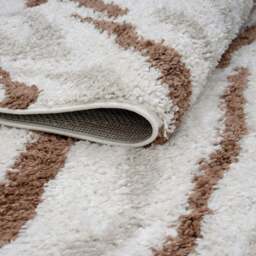Rackhams Moodi Shaggy Cream/Terra Savara Rug - 200X290 cm - thumbnail 4