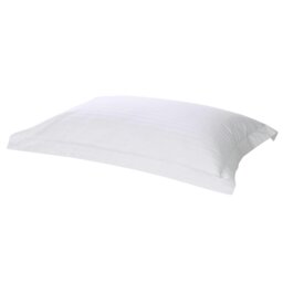 Rackhams 540 Thread Count Satin Stripe Oxford Pillowcase - White - One Size - White - 100% Cotton - thumbnail 2