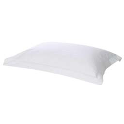 Rackhams 540 Thread Count Satin Stripe Oxford Pillowcase - White - One Size - White - 100% Cotton - thumbnail 1