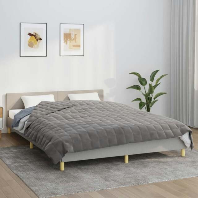Rackhams Weighted Blanket Grey 200x200 cm 9 kg Fabric