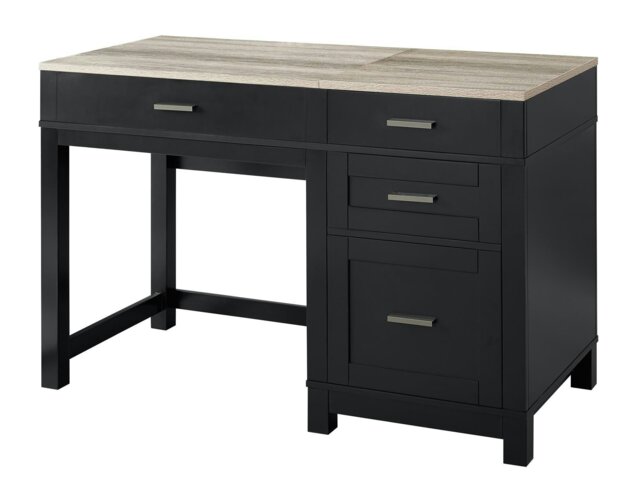 Rackhams Carver Lift Top Office Desk Black - image 1