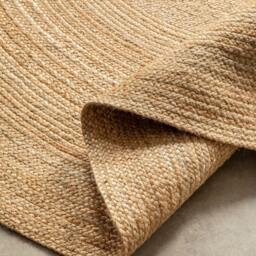 Rackhams Braided Jute Rug Round Rangpur Natural Gold - Ø 140 cm - thumbnail 4