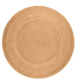 Rackhams Braided Jute Rug Round Rangpur Natural Gold - Ø 140 cm - thumbnail 1