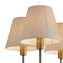 Rackhams Taliah 5-Light Antique Brass Semi-Flush Ceiling Light - thumbnail 4