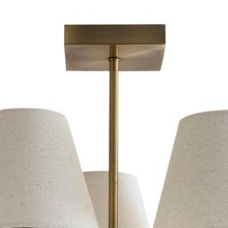Rackhams Taliah 5-Light Antique Brass Semi-Flush Ceiling Light - thumbnail 6