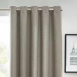 Rackhams Dawn Eyelet Curtains - Grey - 72in x 90in - Grey - 100% Polyester - thumbnail 2
