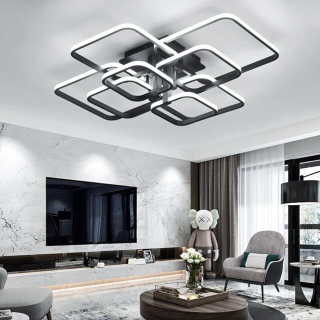 Rackhams Contemporary LED Energy-efficient Semi Flush Ceiling Light - image 1
