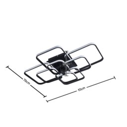 Rackhams Contemporary LED Energy-efficient Semi Flush Ceiling Light - thumbnail 6