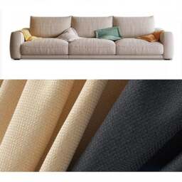 Rackhams Caleb Modern Two Seater, Three Seater, Four Seater Sofa, Cotton Linen - Beige - Two Seater 190cm - thumbnail 4