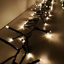 Rackhams 3000 LED 37.2m Premier Clusterbrights Indoor Outdoor Multifunction Mains Operated Christmas Cluster Lights with Timer in Warm White - thumbnail 4