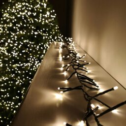 Rackhams 3000 LED 37.2m Premier Clusterbrights Indoor Outdoor Multifunction Mains Operated Christmas Cluster Lights with Timer in Warm White - thumbnail 2