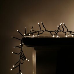 Rackhams 3000 LED 37.2m Premier Clusterbrights Indoor Outdoor Multifunction Mains Operated Christmas Cluster Lights with Timer in Warm White - thumbnail 3