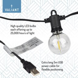 Rackhams Outdoor Garden String Lights - thumbnail 6