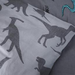 Rackhams Kids Sheet Set - Dino Friend - Double (135cm x 190cm) + 25cm Deep - thumbnail 2