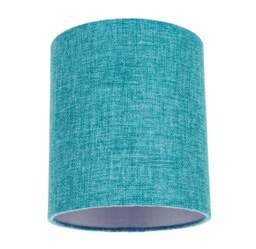 "Rackhams Contemporary and Sleek Teal Linen Fabric 6"" Cylindrical Lamp Shade 60w Maximum"