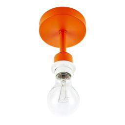 Rackhams Traditional Matte Orange Ceiling Light Fitting to Hold Lamp Shades - thumbnail 3