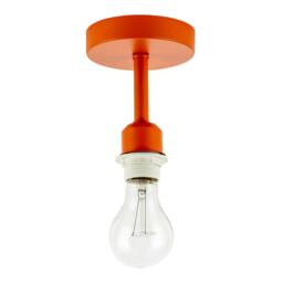 Rackhams Traditional Matte Orange Ceiling Light Fitting to Hold Lamp Shades - thumbnail 2