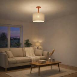 Rackhams Traditional Matte Orange Ceiling Light Fitting to Hold Lamp Shades - thumbnail 5