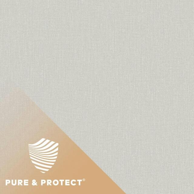 Rackhams Boutique Nursery Pure & Protect Cirrus Woven Linen Textured Antibacterial Wallpaper, Mid Grey