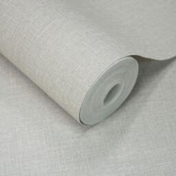 Rackhams Boutique Nursery Pure & Protect Cirrus Woven Linen Textured Antibacterial Wallpaper, Mid Grey - thumbnail 2