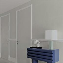 Rackhams Boutique Nursery Pure & Protect Cirrus Woven Linen Textured Antibacterial Wallpaper, Mid Grey - thumbnail 3