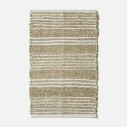 Rackhams Arlyn Natural Striped Handwoven Jute Rug - 60 x 90 cm - thumbnail 3