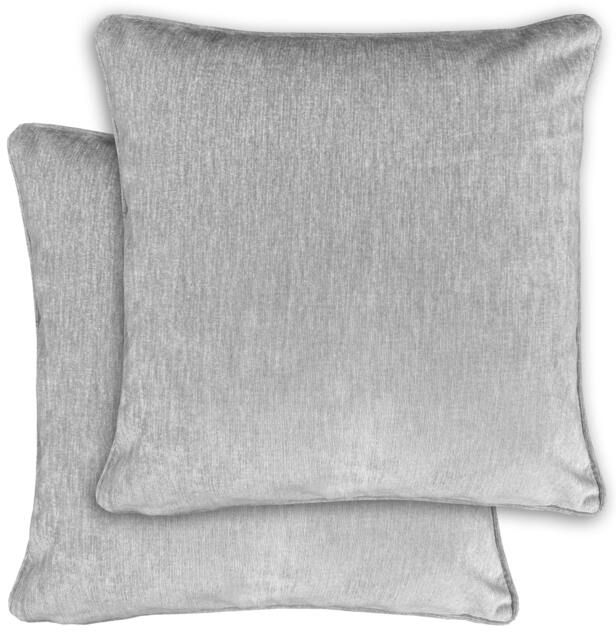 Rackhams Pair of Knightsbridge Double Sided Zip Opening Cushions - Cases Only - Grey - image 1