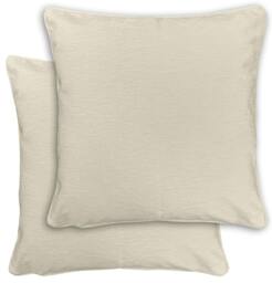 Rackhams Pair of Knightsbridge Double Sided Zip Opening Cushions - Cases Only - Grey - thumbnail 2